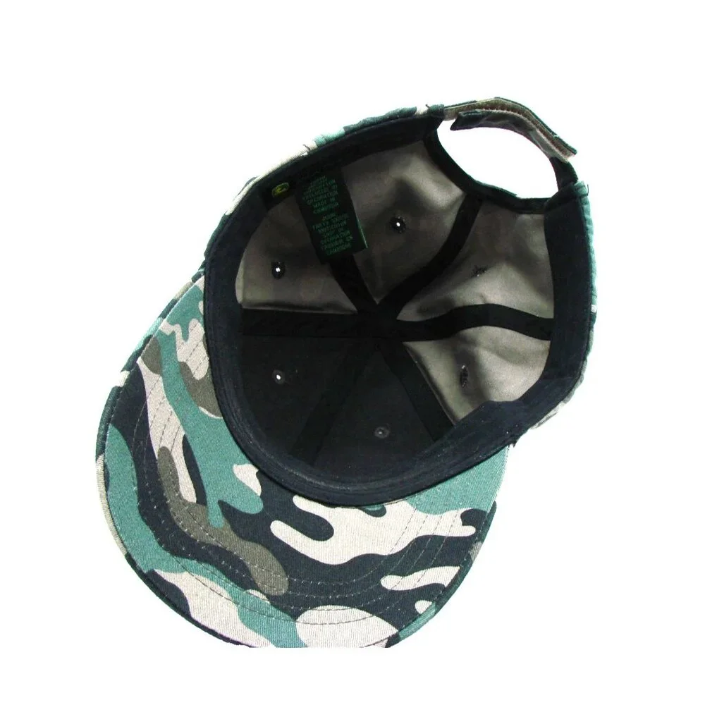 John Deere Youth Hat Ballcap Camo Baseball Hat One Size Camouflage Adjustable